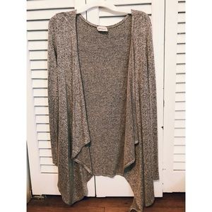 long sleeve tan cardigan